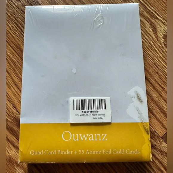 🆕 Ouwanz Quad Card Binder + 55 Anime Foil Gold Cards, magical creatures - Picture 5 of 5